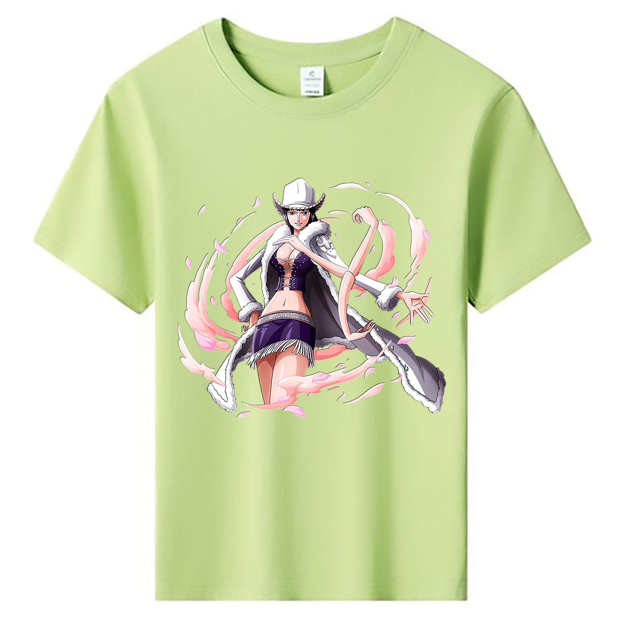 （画像用） ワンピース ニコ・ロビン ONE PIECE Nico Robin 綿100％キッズTシャツ（フロントプリント）